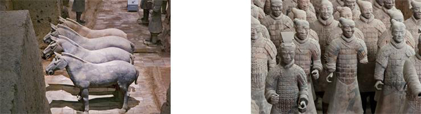 Zen Terrakotta Soldaten Krieger,Tonsoldaten General 10x15x48 cm